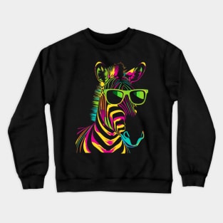 Zebra Wildlife Filming Crewneck Sweatshirt